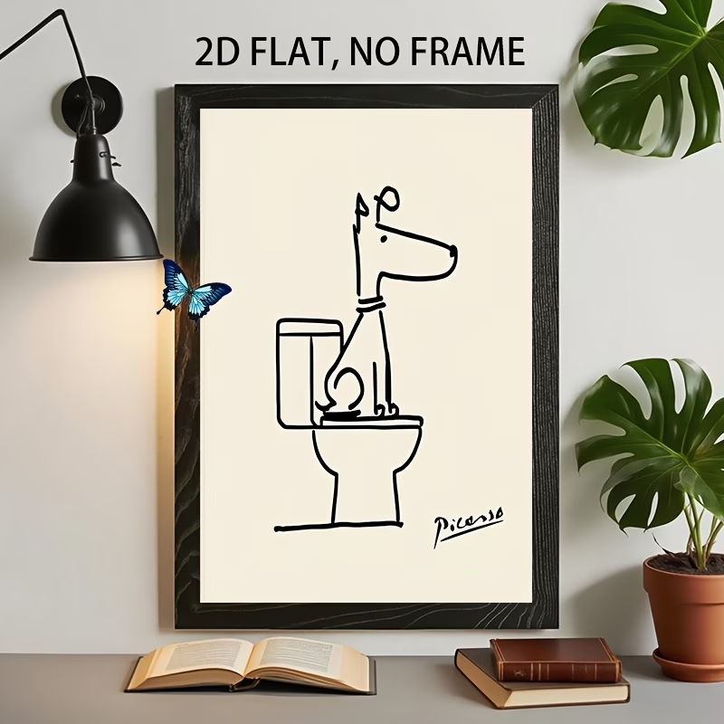 Sustainable Living Products - Modern,Retro Fun Dog Toilet Picasso Line
