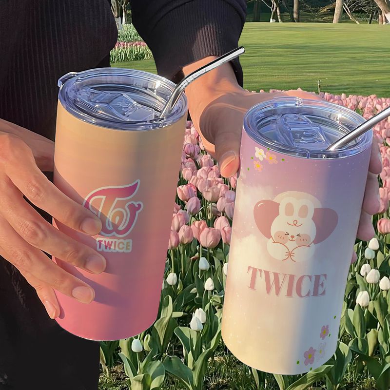 Stainless Steel Straw - TWICE Portable Stainless Steel Insulated Tumbler