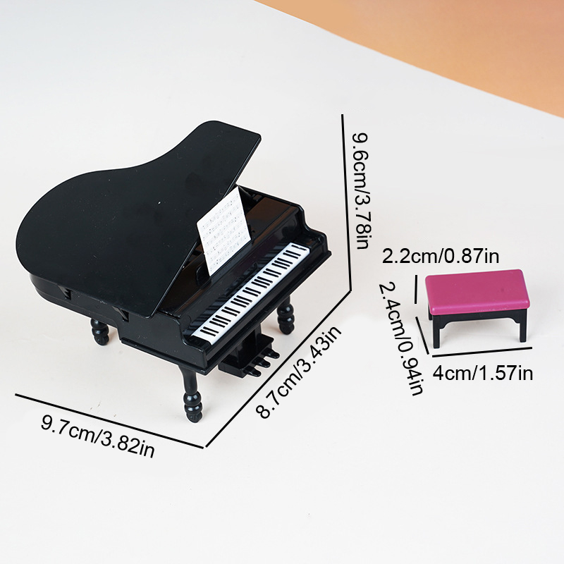 1:12 Dollhouse Miniature Piano - Sustainable Living Products ulasan dan harga