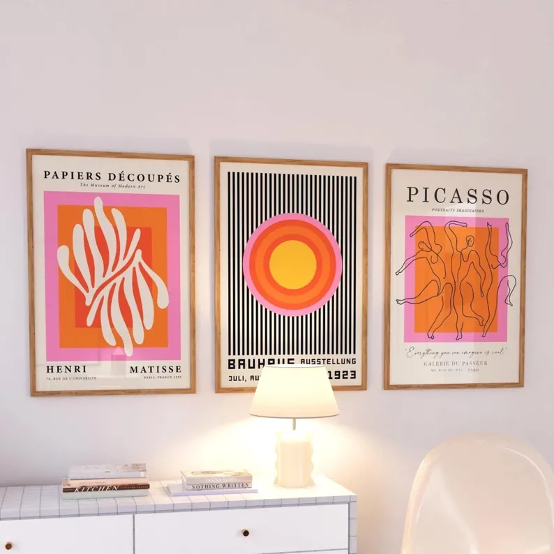 3pcsModern Orange  Bauhaus And - Sustainable Living Products ulasan dan harga