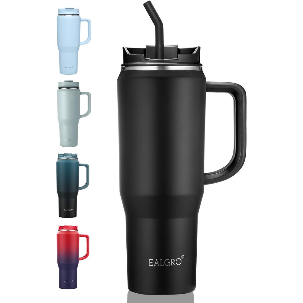 40 oz Insulated Travel Mug wit - Stainless Steel Straw ulasan dan harga