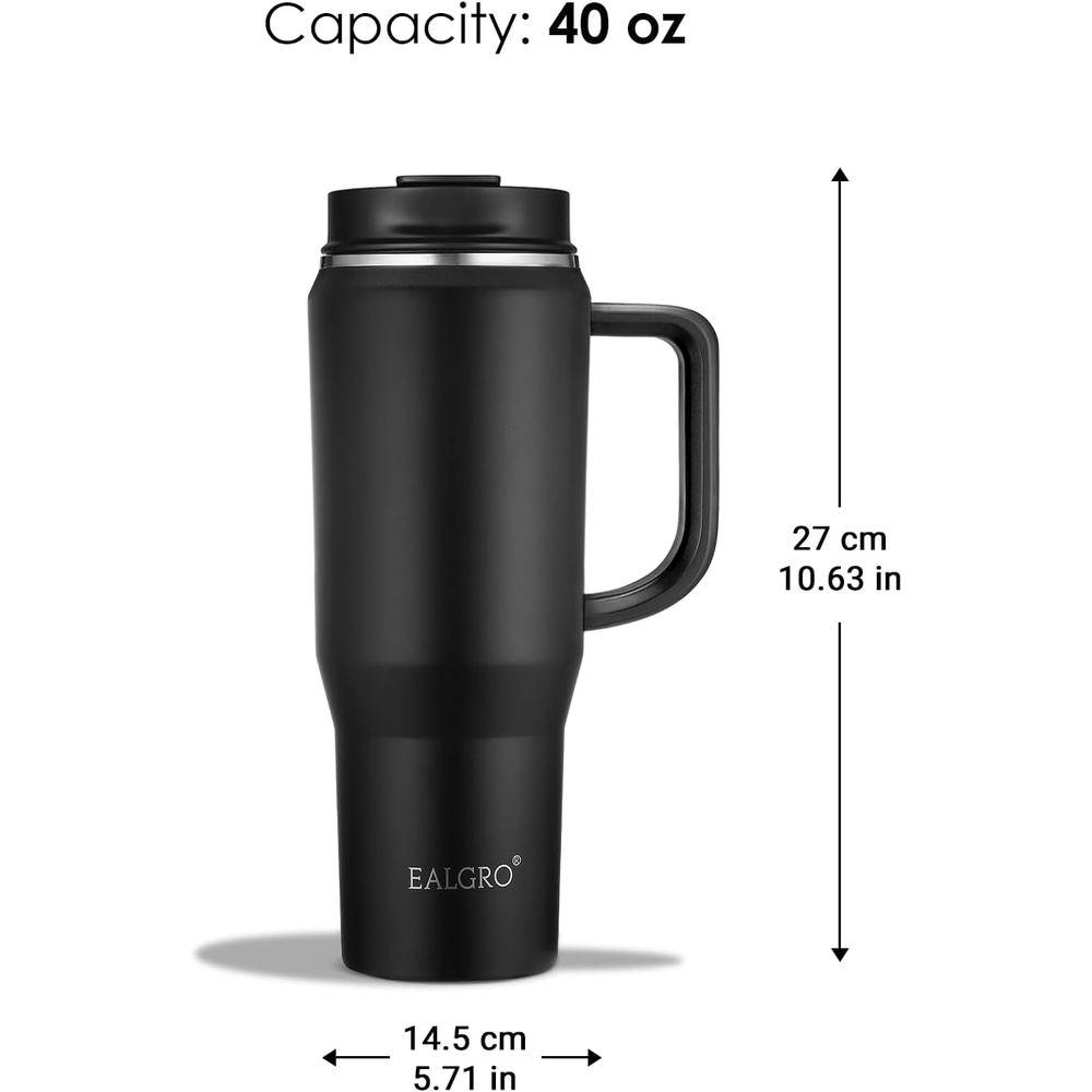 40 oz Insulated Travel Mug wit - Stainless Steel Straw ulasan dan harga