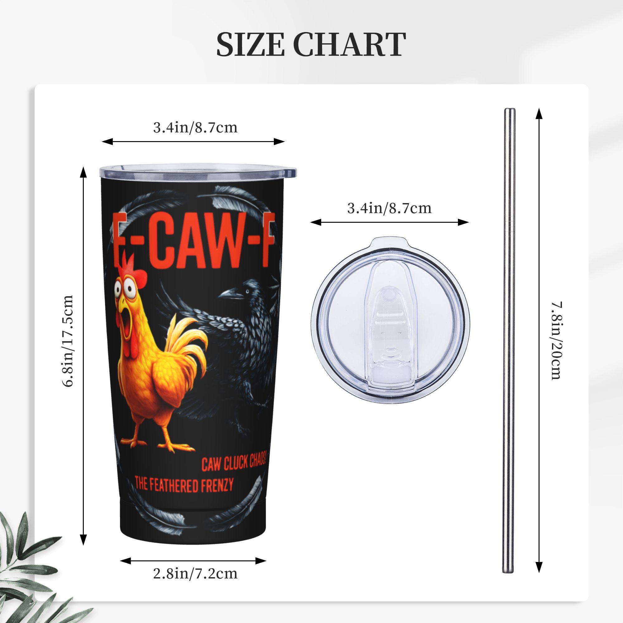 F-Caw-F Chicken FCAWF Insulate - Stainless Steel Straw ulasan dan harga