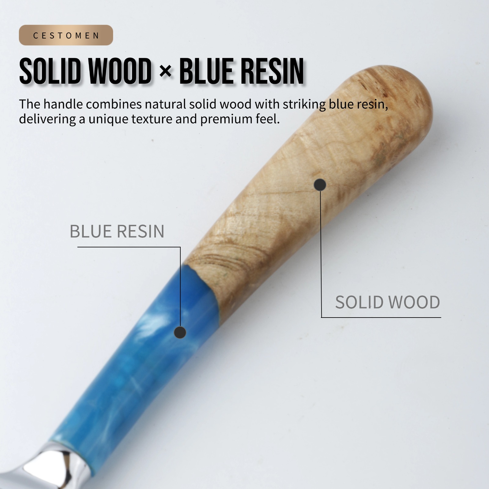 1Pcs Pro Resin Wood Handle Bar - Safety Razor Handle ulasan dan harga