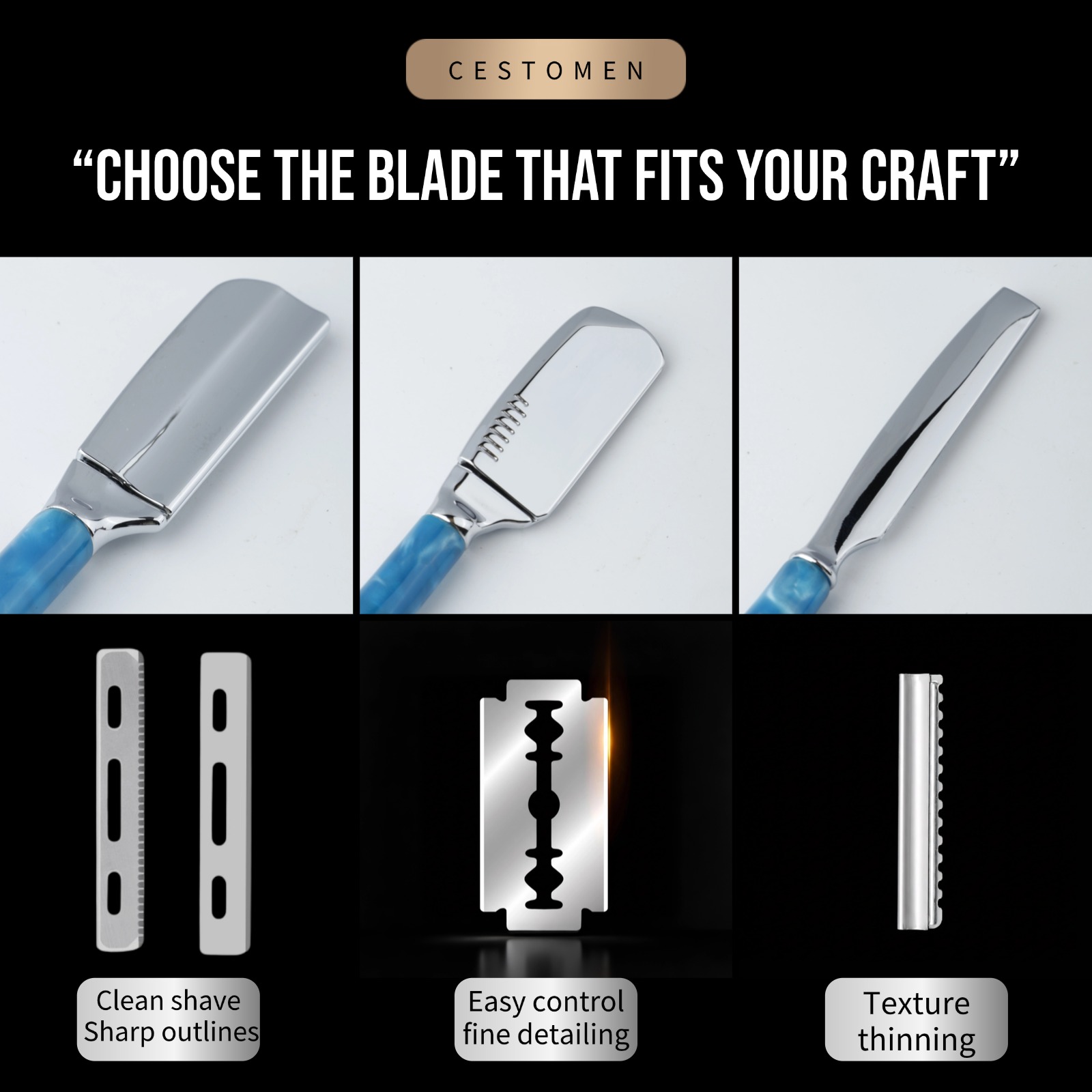 1Pcs Pro Resin Wood Handle Bar - Safety Razor Handle ulasan dan harga