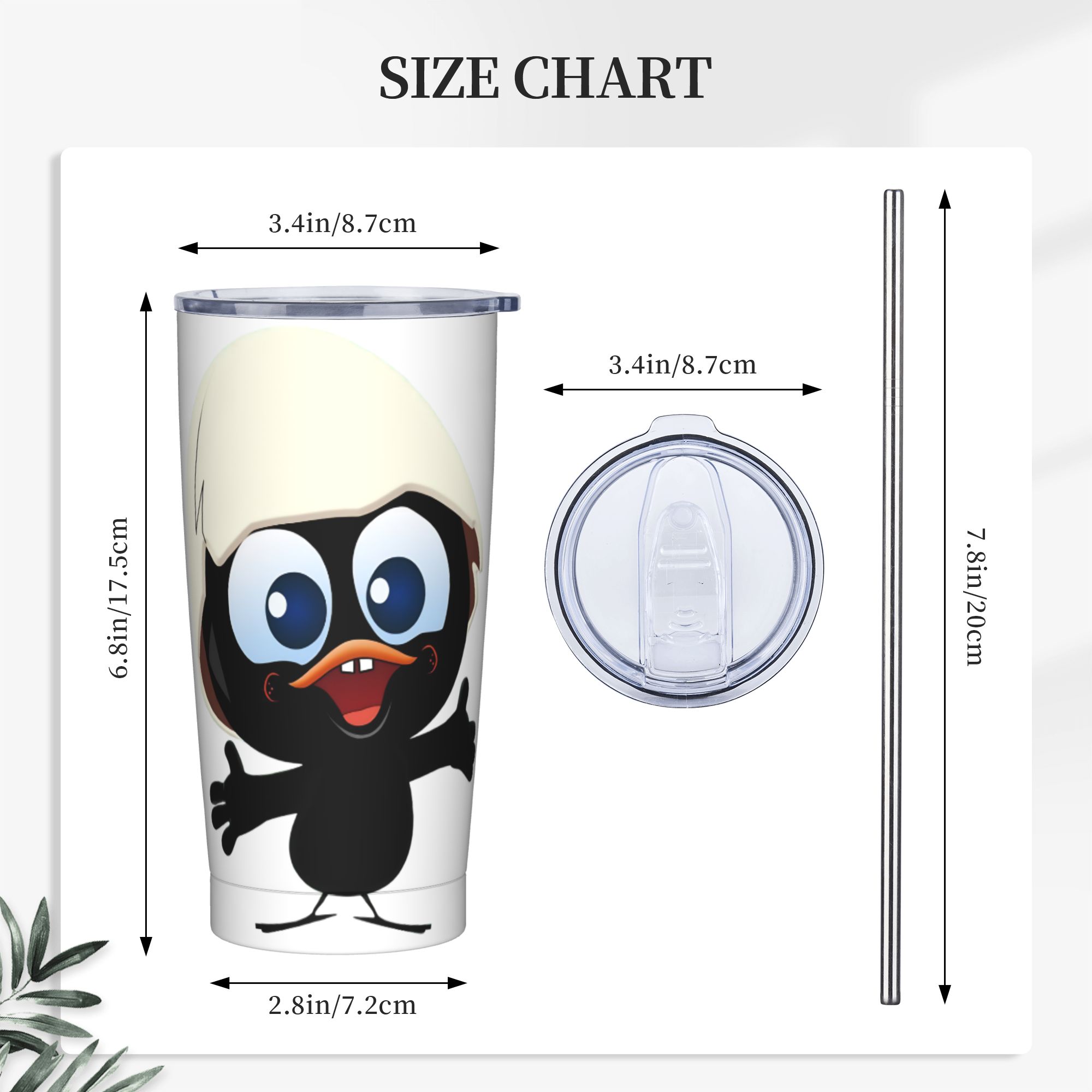 Calimero Black Chicken Insulat - Stainless Steel Straw ulasan dan harga